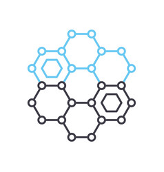 Graphene Technology Line Icon Outline Symbol