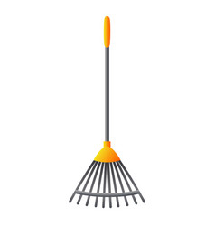 Leaf Rake Icon Cartoon Style