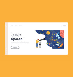 Outer Space Observation Landing Page Template