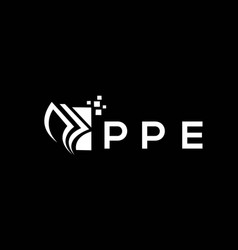 Ppe Credit Repair Accounting Logo Design On Black