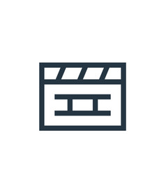 Clapperboard Icon Editable Stroke