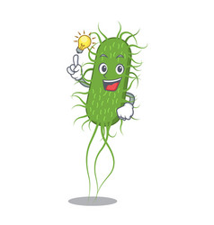 Mascot Character Design Ecoli Bacteria