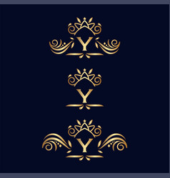 Royal Luxury Ornate Logo Letter Y