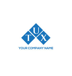 Tux Letter Logo Design On White Background