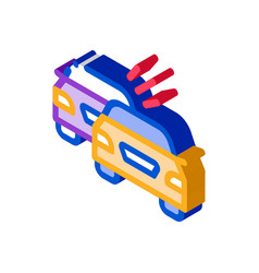 Overtaking Previous Car Isometric Icon