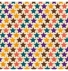 Abstract colorful stars seamless pattern Vector Image
