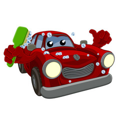 Car Wash Cartoon Mascot