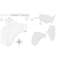 Map Of Pulaski County In Illinois