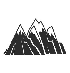 Mountain Range Icon Black High Peak Symbol