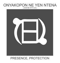 Adinkra Symbol Onyakopon Ne Yen Ntena