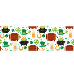 St Patricks Day Pattern Background With Festive