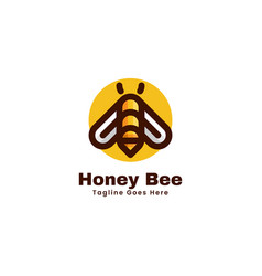 Logo Honeybee Simple Mascot Style