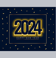 2024 New Year Festive Background With Golden