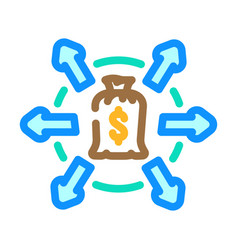 Expense Tracking Color Icon