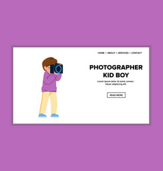 Photographer Kid Boy