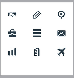 Set Of Simple Teamwork Icons