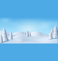 3d Natural Winter Christmas Background