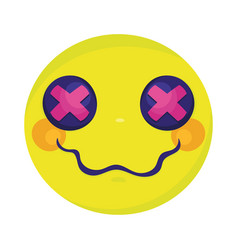 Emoticon Face Psychedelic Style