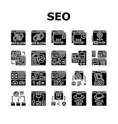 Seo Technical Audit Icons Set