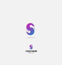 Tech S Letter Logo Design