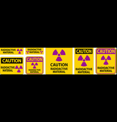 Caution Sign Radioactive Materials