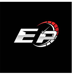 Ep Logo Letter Speed Meter Racing Style