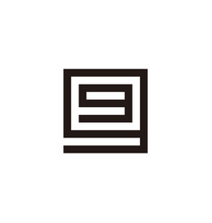 Letter G In G Square Geometric Symbol Simple Logo