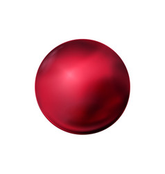 Red Sphere Polished Ball Viva Magenta Mock Up