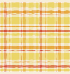 Yellow Watercolor Gingham Plaid Striped Paint