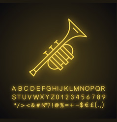 Trumpet Neon Light Icon