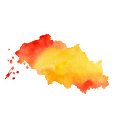 Yellow Orange Watercolor Stain Texture Background