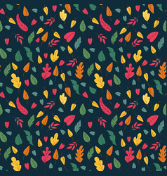 Autumn Leaves Pattern Fall Flowers Orange