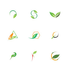 Eco Energy Logo Template Icon