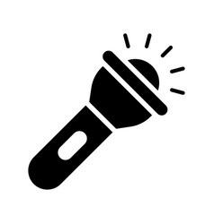 Flashlight Solid Icon Style