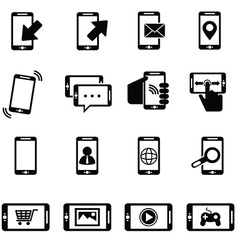Video call Online conference smart phone Vector Image