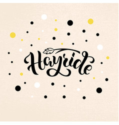 Hayride Lettering