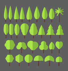 Large Set Of Isolated Icons Of Trees In High Resol