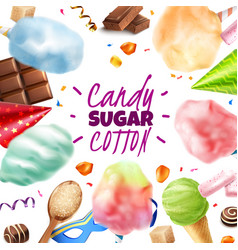 Sugar Cotton Sweets Frame