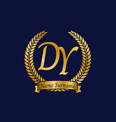 Initial Letter D And Y Dy Monogram Logo Design