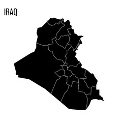 Iraq Political Map Of Administrative Divisions