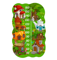 Kids Height Chart With Magic Fairy Houses Ruler