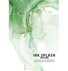 Marble Emerald Green Alcohol Ink Modern Wavy