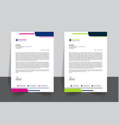 Modern Letter Head Design Template