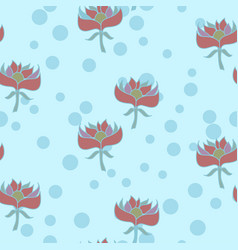 Muted Pink Cute Flower Art Repeatable Pattern