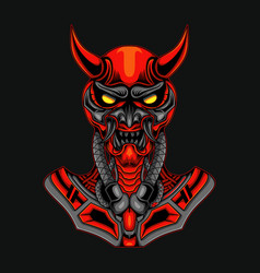 Red Demon Skull Robot