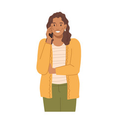 Woman Talking On Phone Holding Smartphone