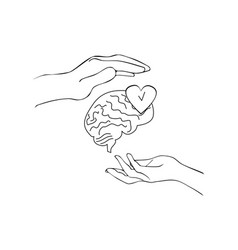 Mental Health Concept Female And Male Hands