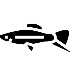 Swordtail Fish Glyph Icon