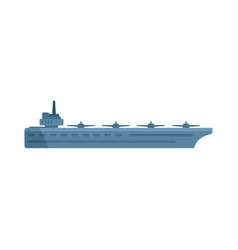 War Aircraft Carrier Icon Flat Navy Ship