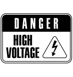 Danger High Voltage